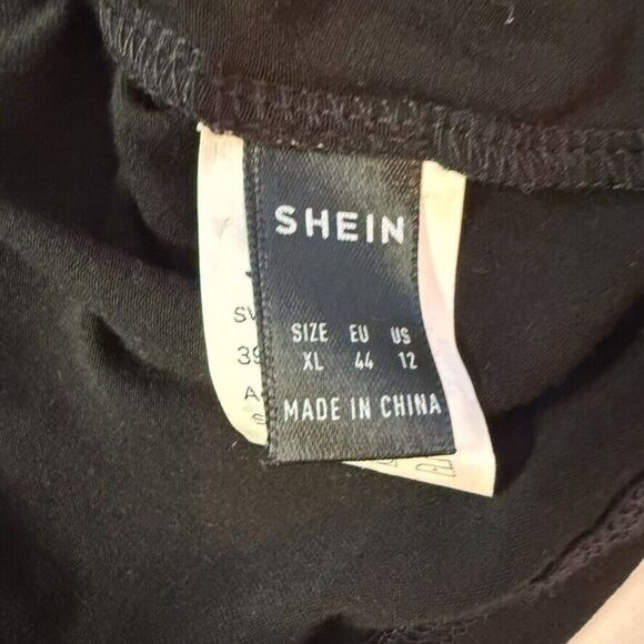 Shein Long Sleeve Mock Neck Crop Top - Size XL - Black - Picture 3 of 9